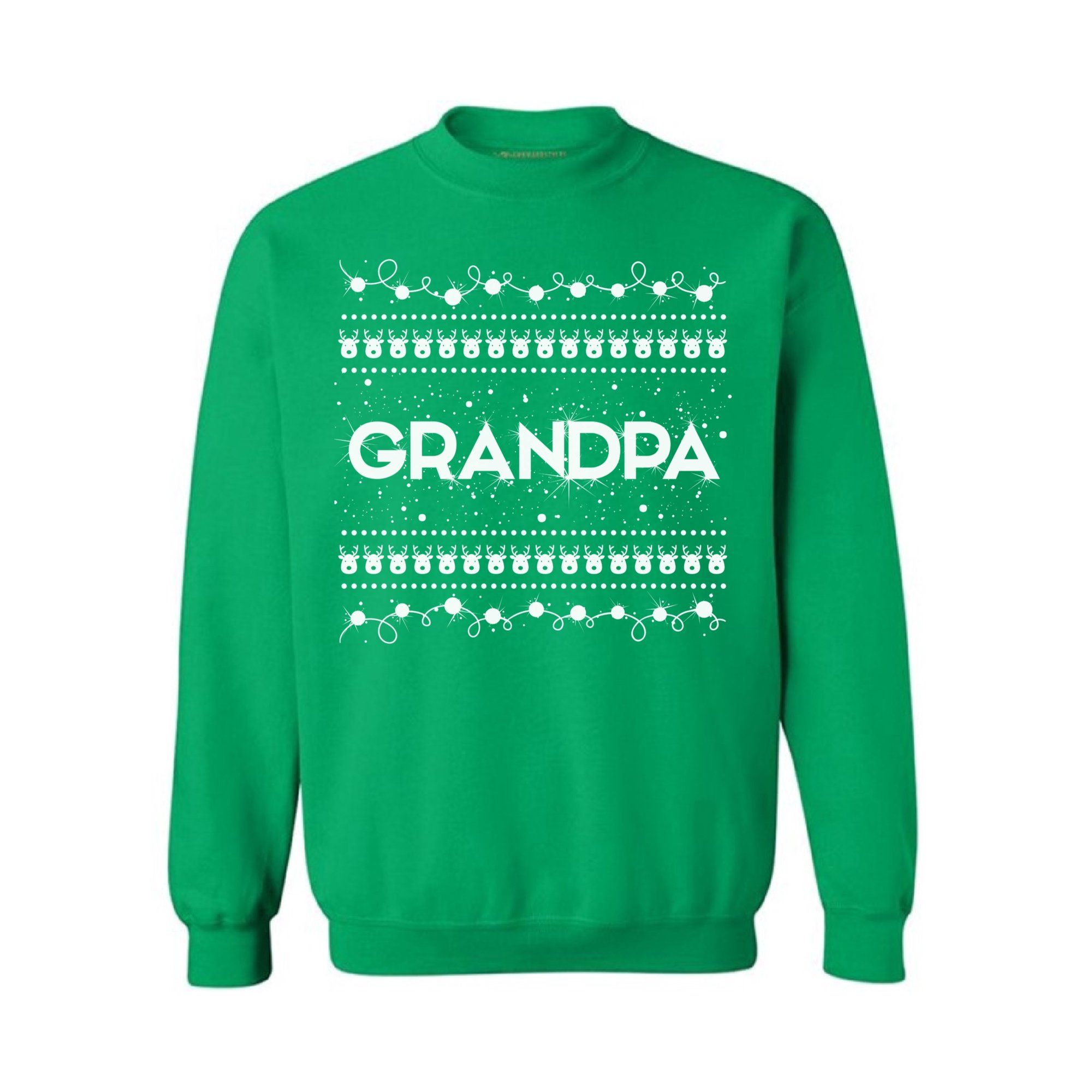 Grandpa Christmas Sweatshirt Style: Sweatshirt, Color: Green