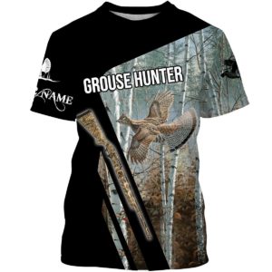 Grouse Hunting Bird Customize Name 3D All Over Print Shirts T-shirt S