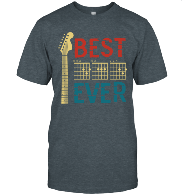 Guitarist Father Best Dad Ever Dad Chord Guitar Vintage Shirt product photo 1