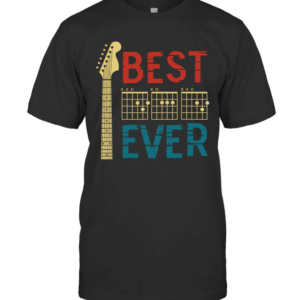 Guitarist Father Best Dad Ever Dad Chord Guitar Vintage Shirt product photo 0
