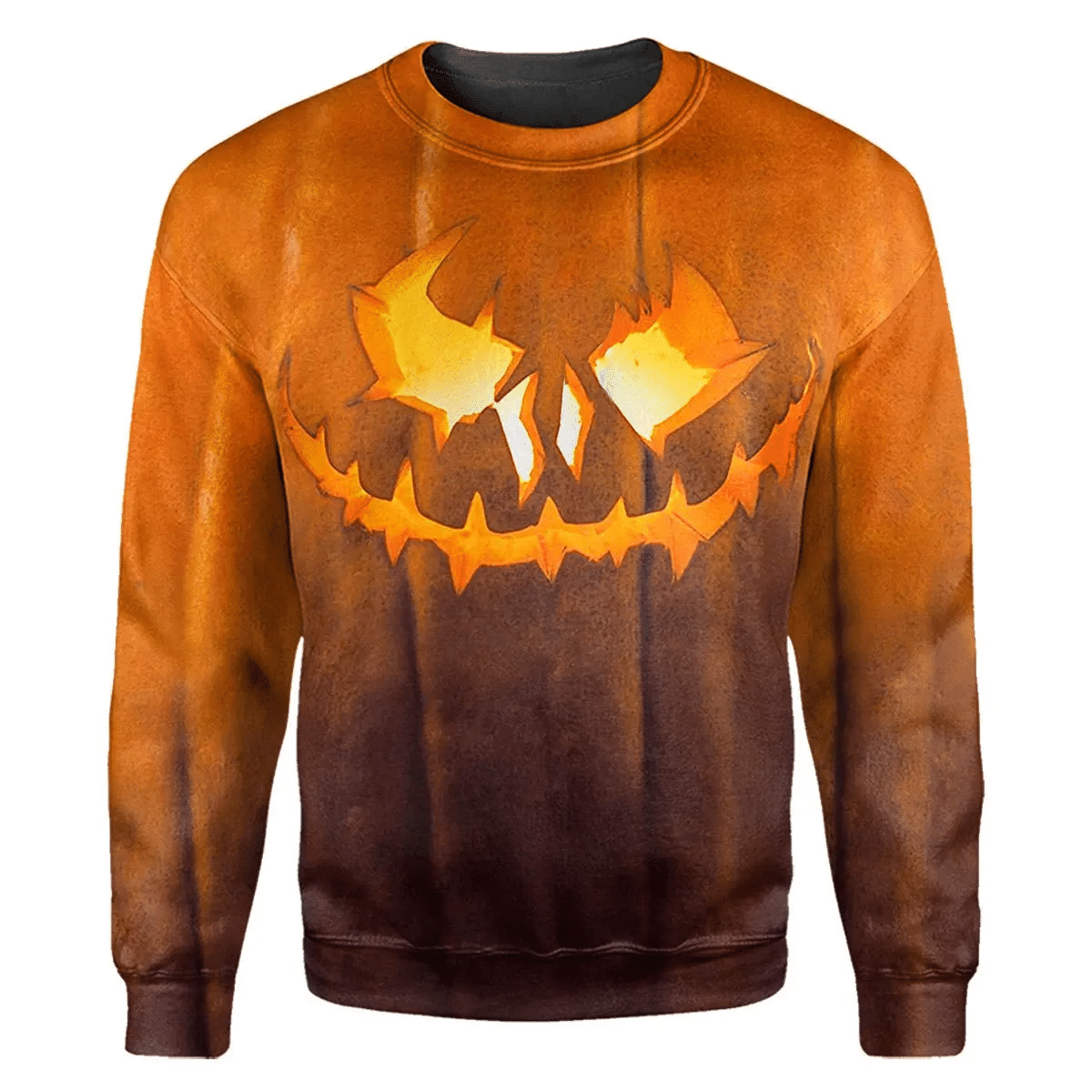 Halloween Pumkin Light 3D Full Print Shirt Style: 3D Sweatshirt, Color: Black