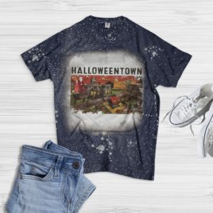 Halloween Town Halloween Bleached Shirt Bleached T-Shirt Navy XS