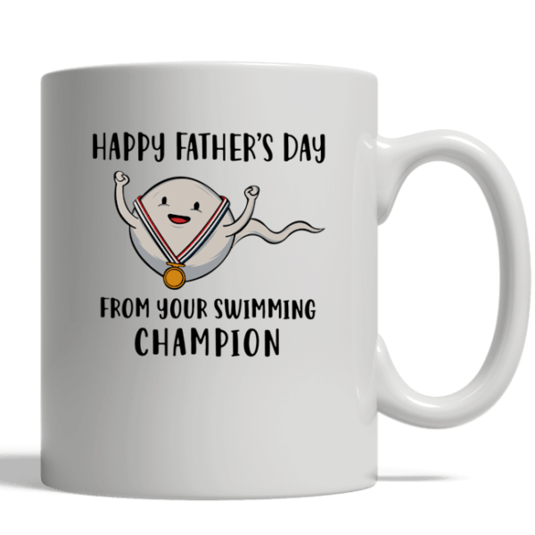 Happy Fathers Day From Your Swimming Champion Mug Ceramic Mug 11oz White