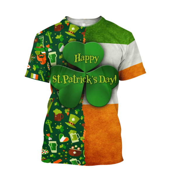 Happy St Patrick's Day Irish 3D All Over Print Hoodie | Sweatshirt | T Shirt Product Photo