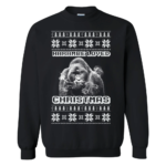 Harambe Loved Christmas Ugly Christmas Sweater Sweatshirt Black S