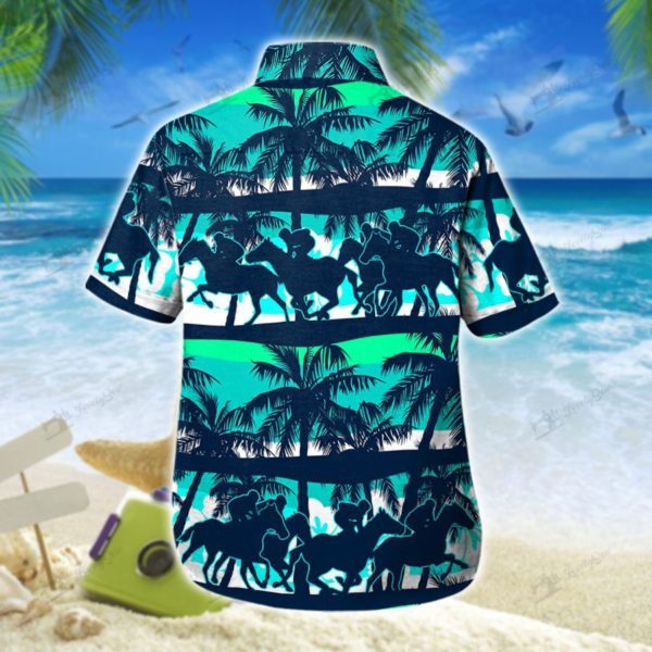 Horse Racing Hawaii Coconut Tree Shirt Product Photo