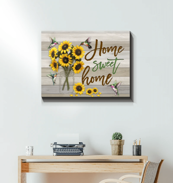 Hummingbird Home Sweet Home Canvas Wall Art product photo 3