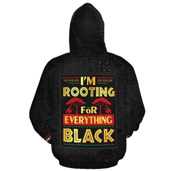 I'm Rooting For Everything Black 3D All Over Print Hoodie product photo 2