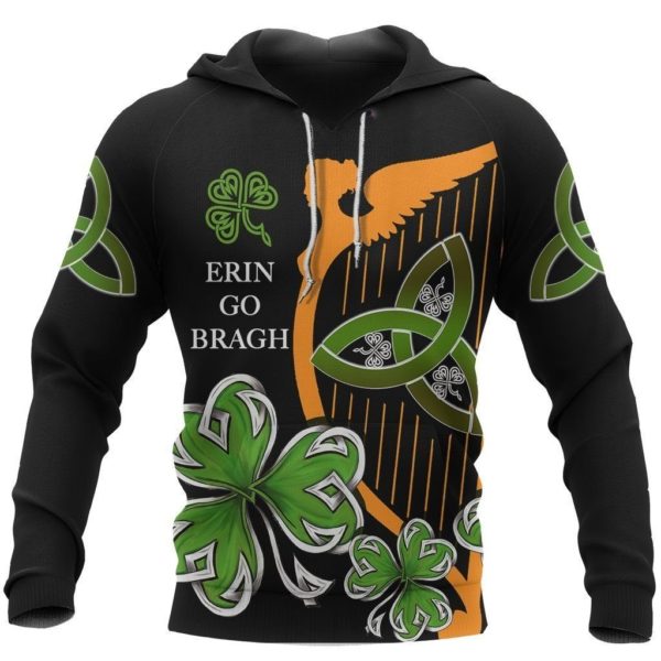 Irish St Patrick's Day 3D Erin Go Bragh 3D All Over Print Hoodie Product Photo