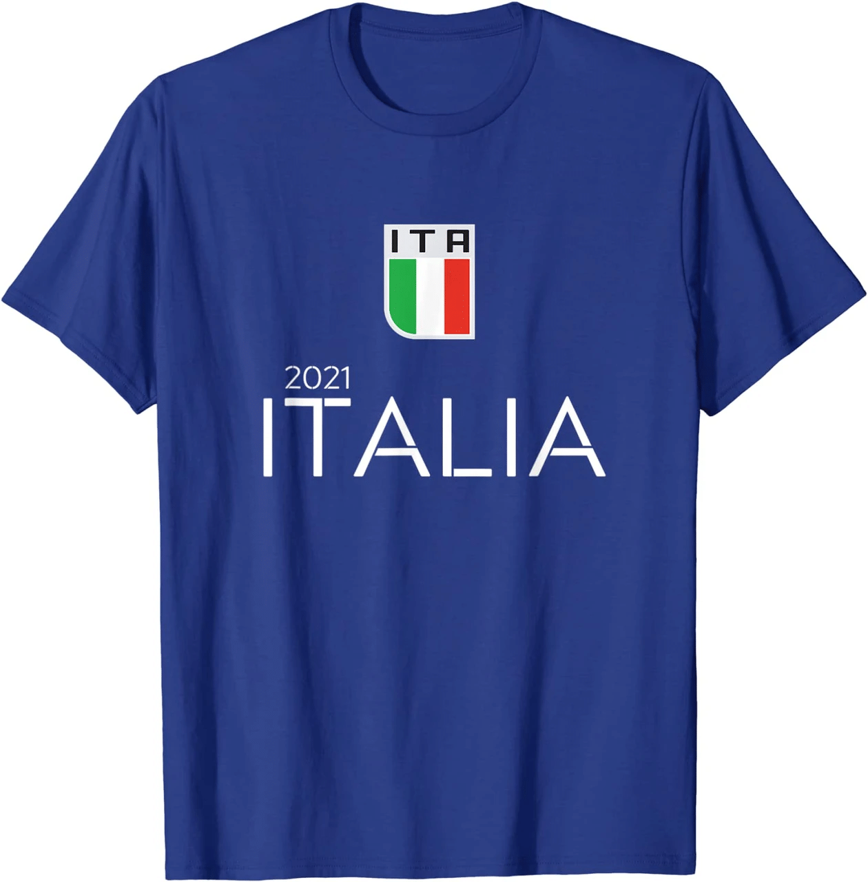 Italian, Italy Champions Football Euro 2021 Shirt Style: Unisex T-shirt, Color: Royal