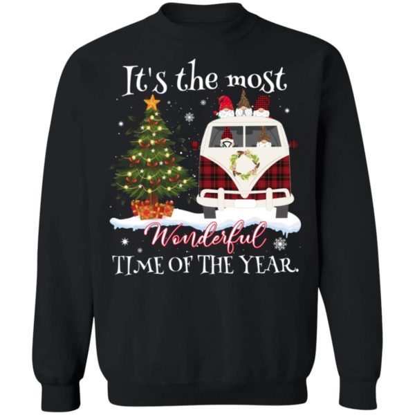 It’s The Most Wonderful Time Of The Year Sweatshirt - Travel With Elf Sweatshirt Black S