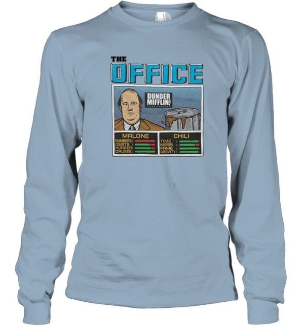 Jam Kevin Chili, Aaron Rodgers﻿ The Office Shirt Long Sleeve Light Blue S