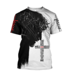 Jesus the lord is my shepherd 3d printed 3D T-Shirt Black S