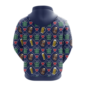 Jingle Beers Beer Party Christmas Gift All Over Print 3D Hoodie product photo 1