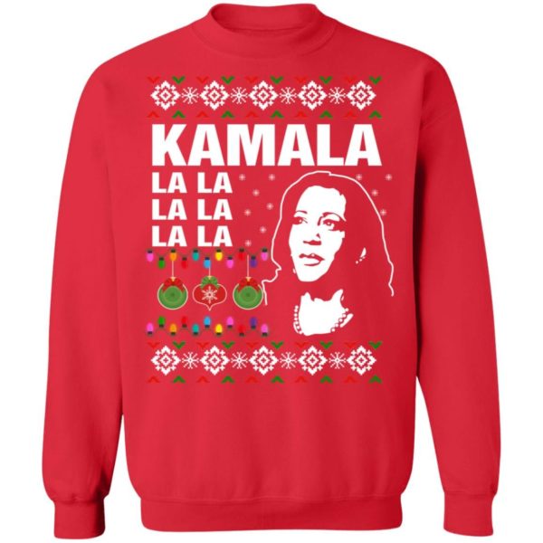 Kamala Harris Couple It’s Time For Biden Christmas Sweatshirt Christmas Sweatshirt Red S