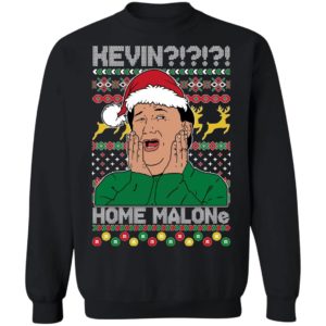 Kevin Home Malone Christmas Sweatshirt Sweatshirt Black S
