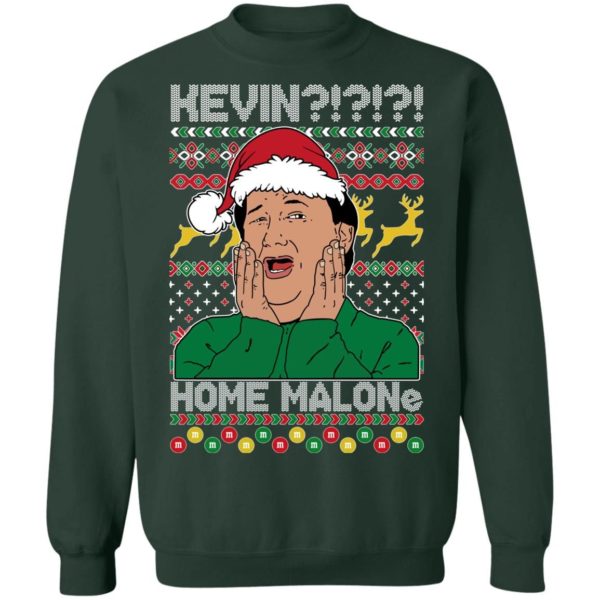 Kevin Home Malone Christmas Sweatshirt Sweatshirt Forest Green S