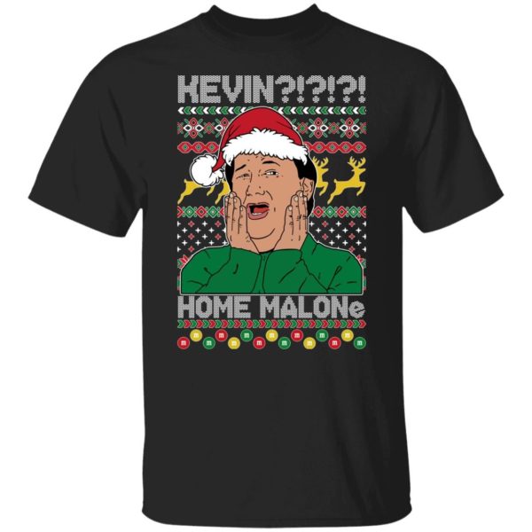 Kevin Home Malone Christmas Sweatshirt T-Shirt Black S