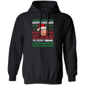 Kevin Merry Christmas Ya Filthy Animal Christmas Shirt Hoodie Black S