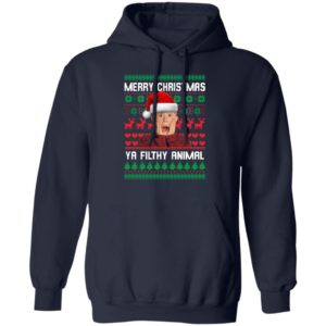 Kevin Merry Christmas Ya Filthy Animal Christmas Shirt Hoodie Navy S