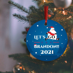 Lets go Brandon! Funny 2021 Christmas ornament product photo 1