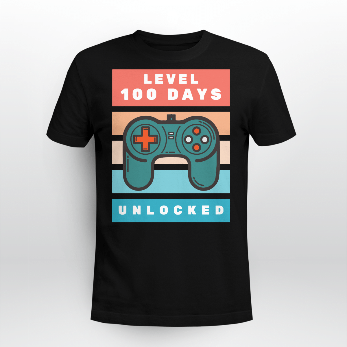 Lever 100 Days Unlocked Back To School Shirt Style: Unisex T-shirt, Color: Black