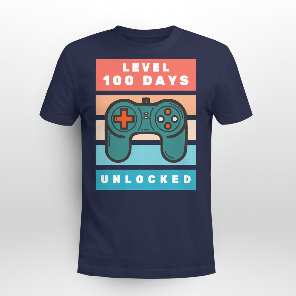 Lever 100 Days Unlocked Back To School Shirt Style: Unisex T-shirt, Color: Navy