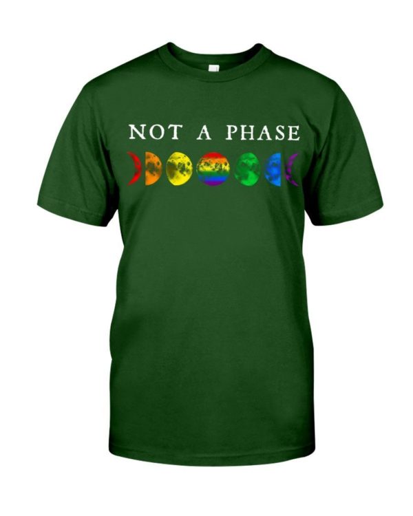 LGBT Not A Phase Shirt Classic T-Shirt Forest Green S