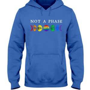 LGBT Not A Phase Shirt Hooded Sweatshirt Royal Blue S