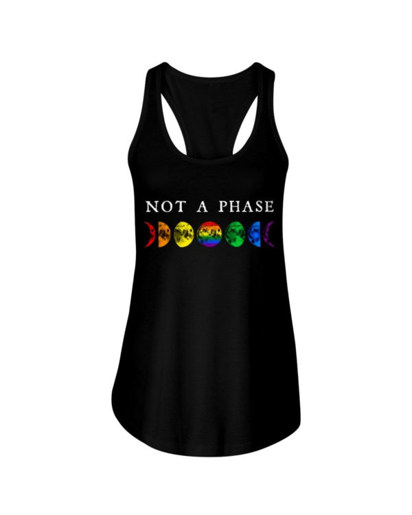 LGBT Not A Phase Shirt Ladies Flowy Tank Black S