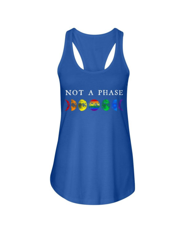 LGBT Not A Phase Shirt Ladies Flowy Tank Royal Blue S