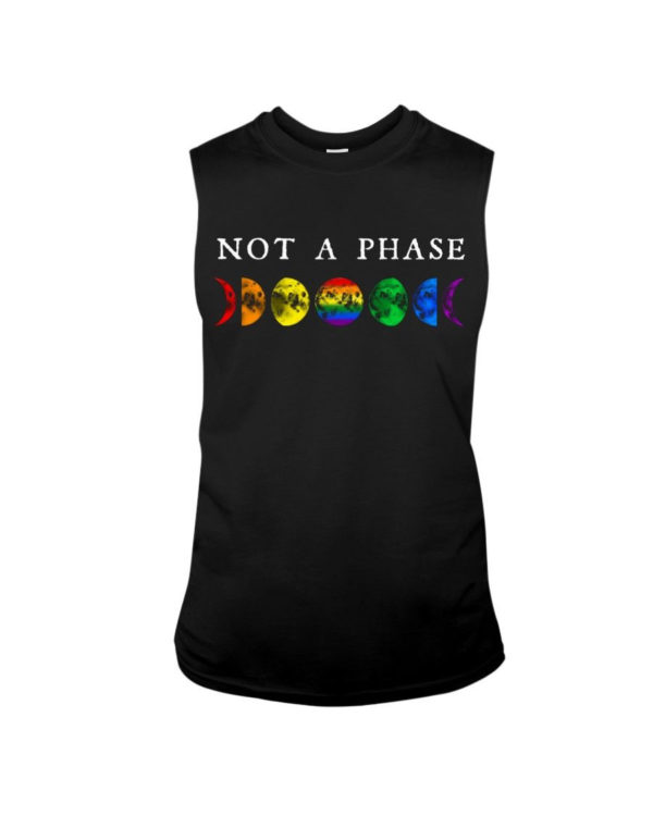 LGBT Not A Phase Shirt Sleeveless Tee Black S