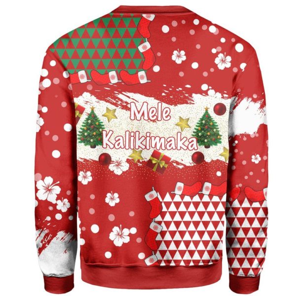 Mele Kalikimaka Hawaiian Ugly Turtle And Santa Christmas Sweater product photo 2