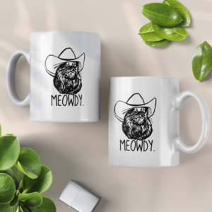 Meowdy Funny Cat Cowboy Hat Texas Coffee Mug product photo 4