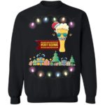 Merry Beermas Big Gift Christmas Sweatshirt Sweatshirt Black S