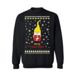 Merry Christmas Sweater Funny Santa Sweatshirt Sweatshirt Black S