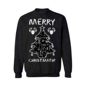 Merry Christmath Tree Math Lovers Christmas Sweatshirt Sweatshirt Black S