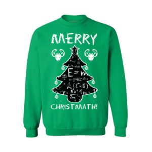 Merry Christmath Tree Math Lovers Christmas Sweatshirt Sweatshirt Green S