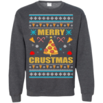Merry Crustmas Delicious Candy For Christmas Party Christmas Sweatshirt Sweatshirt Dark heather S