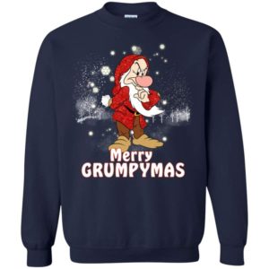 Merry Grumpymas Ugly Grumpy Man Christmas Sweatshirt Sweatshirt Navy S