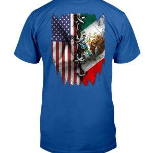 Mexican And American Flag Shirt Classic T-Shirt Royal S