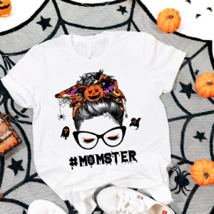 Monster Momster Halloween Shirt Unisex T-Shirt White S
