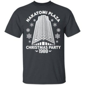 Nakatomi Plaza Christmas Party 1988 Christmas T-shirt Hoodie Unisex T-Shirt Black S