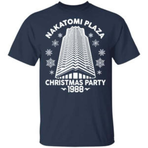 Nakatomi Plaza Christmas Party 1988 Christmas T-shirt Hoodie Unisex T-Shirt Navy S