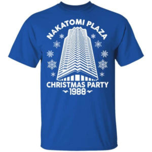 Nakatomi Plaza Christmas Party 1988 Christmas T-shirt Hoodie Unisex T-Shirt Royal S