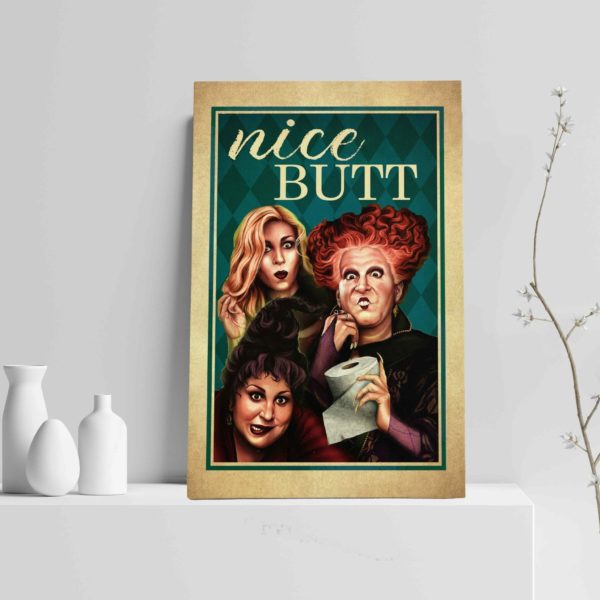 Nice Butt Halloween Witch Canvas Wall Art product photo 2