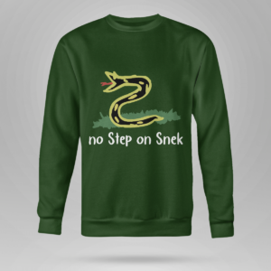 No Step On Snek Shirt Crewneck Sweatshirt Forest Green S