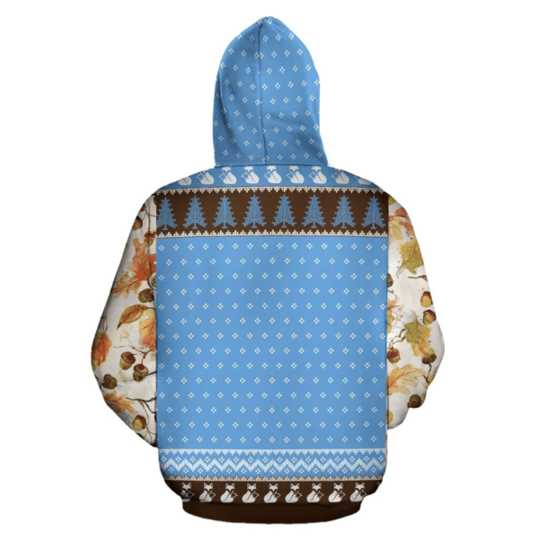 Oh Christmas Fox 3D All Over Print Hoodie product photo 2