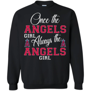 Once The Angels Girl Always The Angels Girl Christmas Sweatshirt Sweatshirt Black S