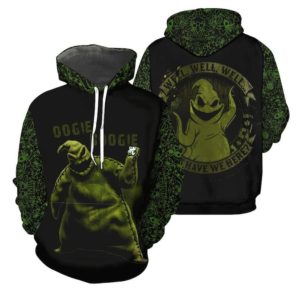 Oogie Boogie Well Well Well Nightmare Before Christmas All Over Print 3D Shirt 3D Hoodie Black S